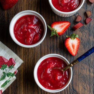 Strawberry Rhubarb Refrigerator Jam