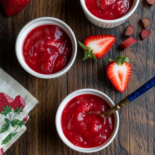 Strawberry Rhubarb Refrigerator Jam
