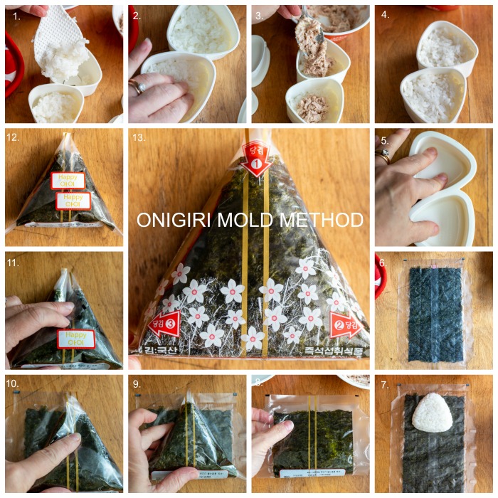 13 Step by Step Onigiri Mold Method