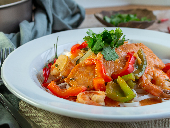 Thai Red Curry Salmon - Healthy World Cuisine
