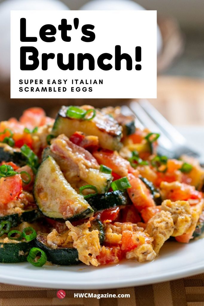 Let's Brunch with an Italian Veggie scramble.