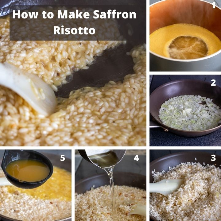 Step by Step How to make Saffron Risotto.