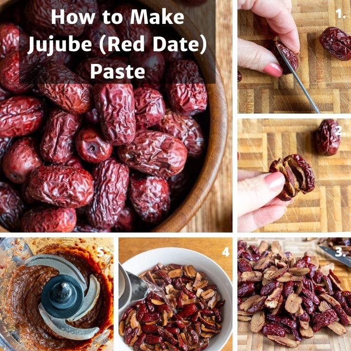 Step by step how to make jujube paste.