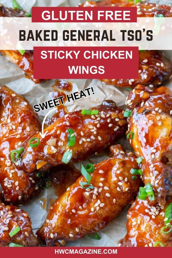 Baked Asian sticky wings tossed in a sweet heat sauce.
