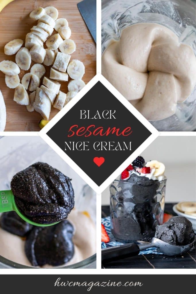 How to make black sesame ice cream step by steps.